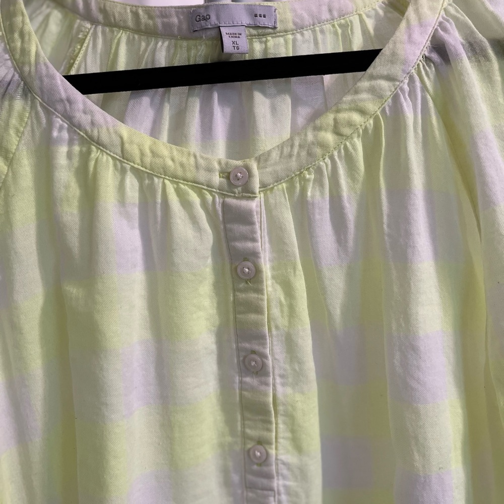 GAP Striped Blouse in Yellow and White